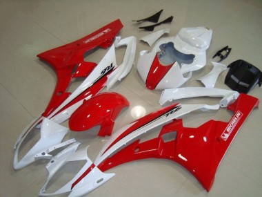 Best 2006-2007 Red White Yamaha YZF R6 Motorcycle Fairing UK