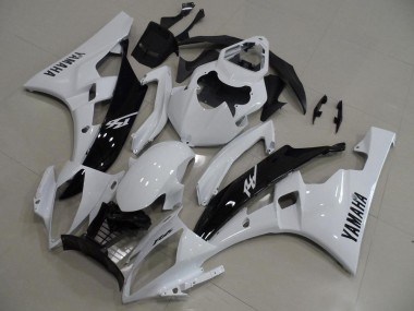 Best 2006-2007 White and Black Yamaha YZF R6 Replacement Motorcycle Fairings UK