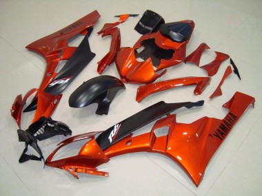 Best 2006-2007 Orange Matte Black Yamaha YZF R6 Motorcycle Replacement Fairings UK
