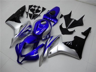 Best 2007-2008 Blue Silver Black Honda CBR600RR Replacement Motorcycle Fairings UK