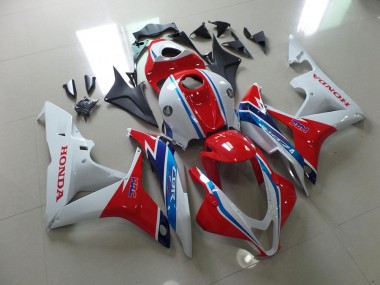 Best 2007-2008 White Red Blue HRC Honda CBR600RR Bike Fairing Kit UK