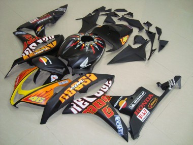 Best 2007-2008 Matte Black Rossi Honda CBR600RR Motorcycle Fairing Kits UK
