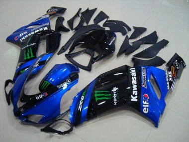 Best 2007-2008 Blue Monster Kawasaki ZX6R Motorbike Fairings UK