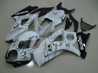 Best 2007-2008 White Corona Suzuki GSXR 1000 K7 Replacement Fairings UK