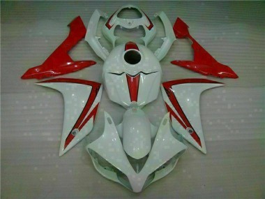 Best 2007-2008 White Red Yamaha YZF R1 Motorbike Fairing UK