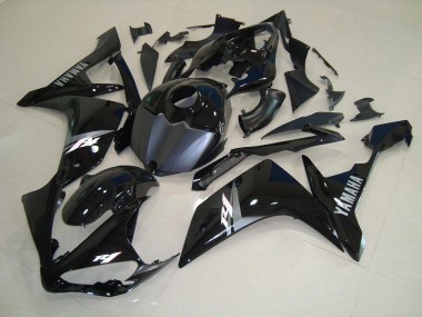 Best 2007-2008 Glossy Black White Yamaha YZF R1 Bike Fairings UK