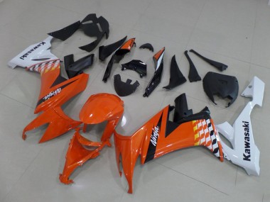 Best 2008-2010 Orange and White Kawasaki ZX10R Motorcycle Bodywork UK