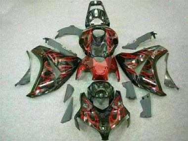Best 2008-2011 Red Flame Honda CBR1000RR Motorbike Fairing UK