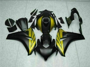 Best 2008-2011 Black Gold Honda CBR1000RR Replacement Motorcycle Fairings UK