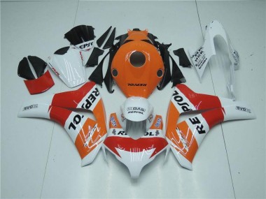 Best 2008-2011 Orange White Red Repsol Honda CBR1000RR Motorcycle Fairing Kits UK
