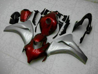 Best 2008-2011 Red Silver Honda CBR1000RR Replacement Motorcycle Fairings UK