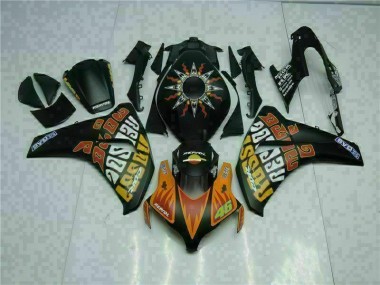Best 2008-2011 Orange Black Honda CBR1000RR Motorcyle Fairings UK