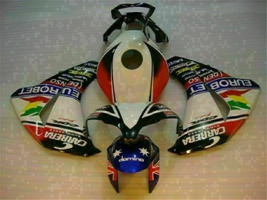 Best 2008-2011 White Blue Honda CBR1000RR Motorcycle Fairing UK