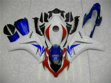 Best 2008-2011 White Blue Honda CBR1000RR Motorcycle Fairing Kits UK