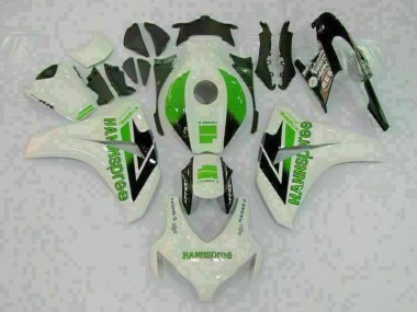 Best 2008-2011 Green White Honda CBR1000RR Motorcycle Fairings Kit UK