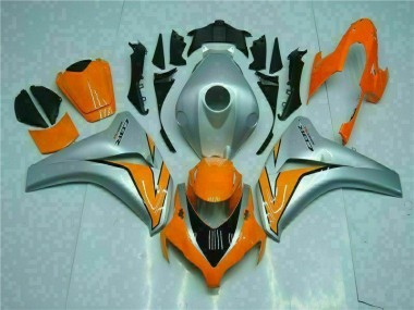 Best 2008-2011 Orange Silver Honda CBR1000RR Motorcyle Fairings UK