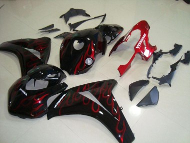 Best 2008-2011 Red Flame Race Honda CBR1000RR Motorcycle Fairing Kit UK