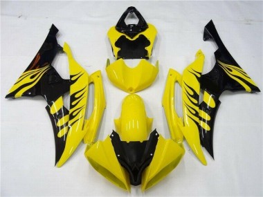 Best 2008-2016 Yellow Black Yamaha YZF R6 Motorcycle Replacement Fairings UK