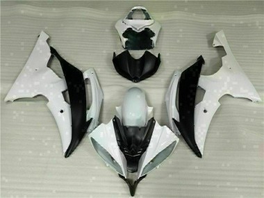 Best 2008-2016 White Black Yamaha YZF R6 Motorcycle Fairings Kit UK