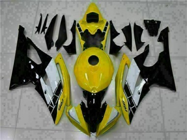 Best 2008-2016 Yellow Black Yamaha YZF R6 Motorcycle Fairings Kits UK