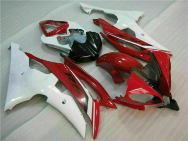 Best 2008-2016 Red White Yamaha YZF R6 Motorbike Fairing Kits UK