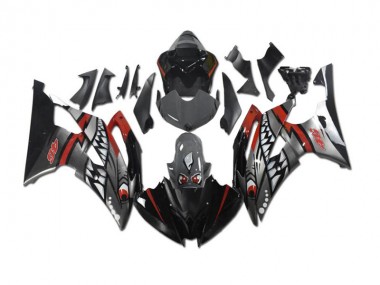 Best 2008-2016 Grey Red Shark Yamaha YZF R6 Motorbike Fairing UK