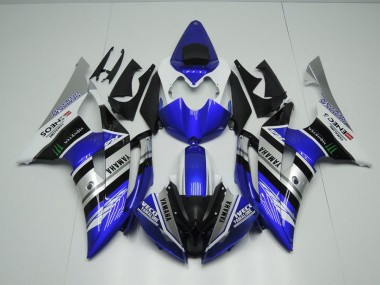 Best 2008-2016 Blue White ENEOS Monster Yamaha YZF R6 Motorcycle Fairings Kit UK