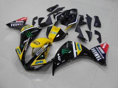 Best 2009-2011 Yellow Black Monster Yamaha YZF R1 Motorcycle Fairing UK