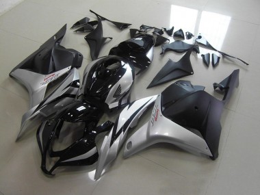 Best 2009-2012 Black Silver Honda CBR600RR Motorbike Fairings UK