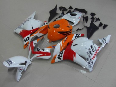 Best 2009-2012 White Repsol Honda CBR600RR Motorcycle Fairings UK