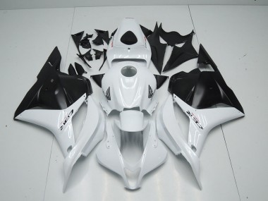 Best 2009-2012 White Matte Black Honda CBR600RR Motorbike Fairing UK