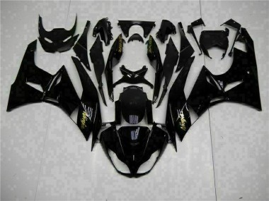 Best 2009-2012 Black Gold Ninja Kawasaki ZX6R Motorcycle Replacement Fairings UK