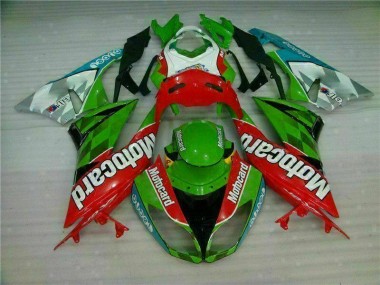 Best 2009-2012 Red Green Motocard Kawasaki ZX6R Replacement Motorcycle Fairings UK
