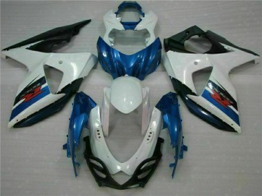 Best 2009-2016 Blue White Suzuki GSXR1000 Motorcycle Fairings Kits UK