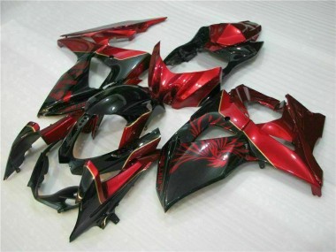 Best 2009-2016 Red Flame Black Suzuki GSXR1000 Motorcycle Replacement Fairings UK