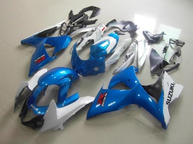 Best 2009-2016 White Blue Suzuki GSXR 1000 K9 Motorcycle Fairing UK