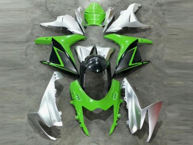 Best 2011-2021 Green Silver Suzuki GSXR 600/750 Motor Fairings UK