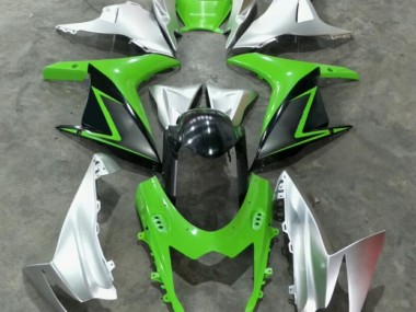 Best 2011-2021 Green Silver Suzuki GSXR 600/750 Bike Fairing Kit UK