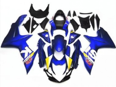 Best 2011-2021 Blue White Suzuki GSXR 600/750 Moto Fairings UK