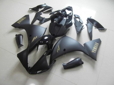 Best 2012-2014 Matte Black Gold Sticker Yamaha YZF R1 Motor Bike Fairings UK