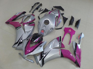 Best 2012-2016 Silver Pink Honda CBR1000RR Motorbike Fairing Kits UK