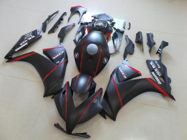 Best 2012-2016 Matte Bladk with Red Stripe Honda CBR1000RR Motorcycle Fairings Kits UK