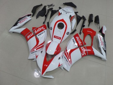 Best 2012-2016 Red and White Supreme Honda CBR1000RR Motorbike Fairing UK