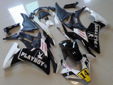 Best 2013-2015 Black Playboy 14 Honda CBR500RR Motorbike Fairing UK