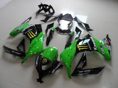 Best 2013-2016 Green Monster Kawasaki ZX300R Motorcycle Fairing Kits UK