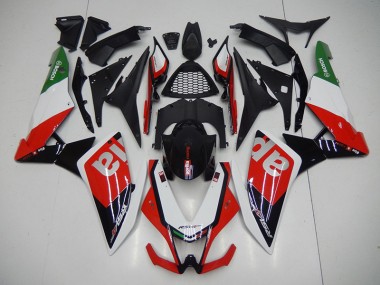 Best 2009-2015 Black Red Aprilia RSV4 Motorcyle Fairings UK