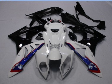 Best 2009-2014 White Black Blue BMW S1000RR Motorcycle Fairing Kit UK