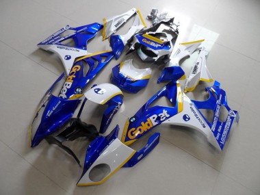 Best 2009-2014 Blue White GoldBet BMW S1000RR Motorcycle Fairings Kit UK