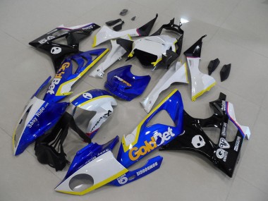 Best 2009-2014 Blue White GoldBet BMW S1000RR Motorcycle Fairings UK