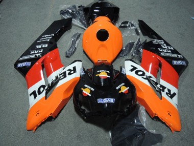 Best 2004-2005 Black Orange Repsol Honda CBR1000RR Motor Bike Fairings UK